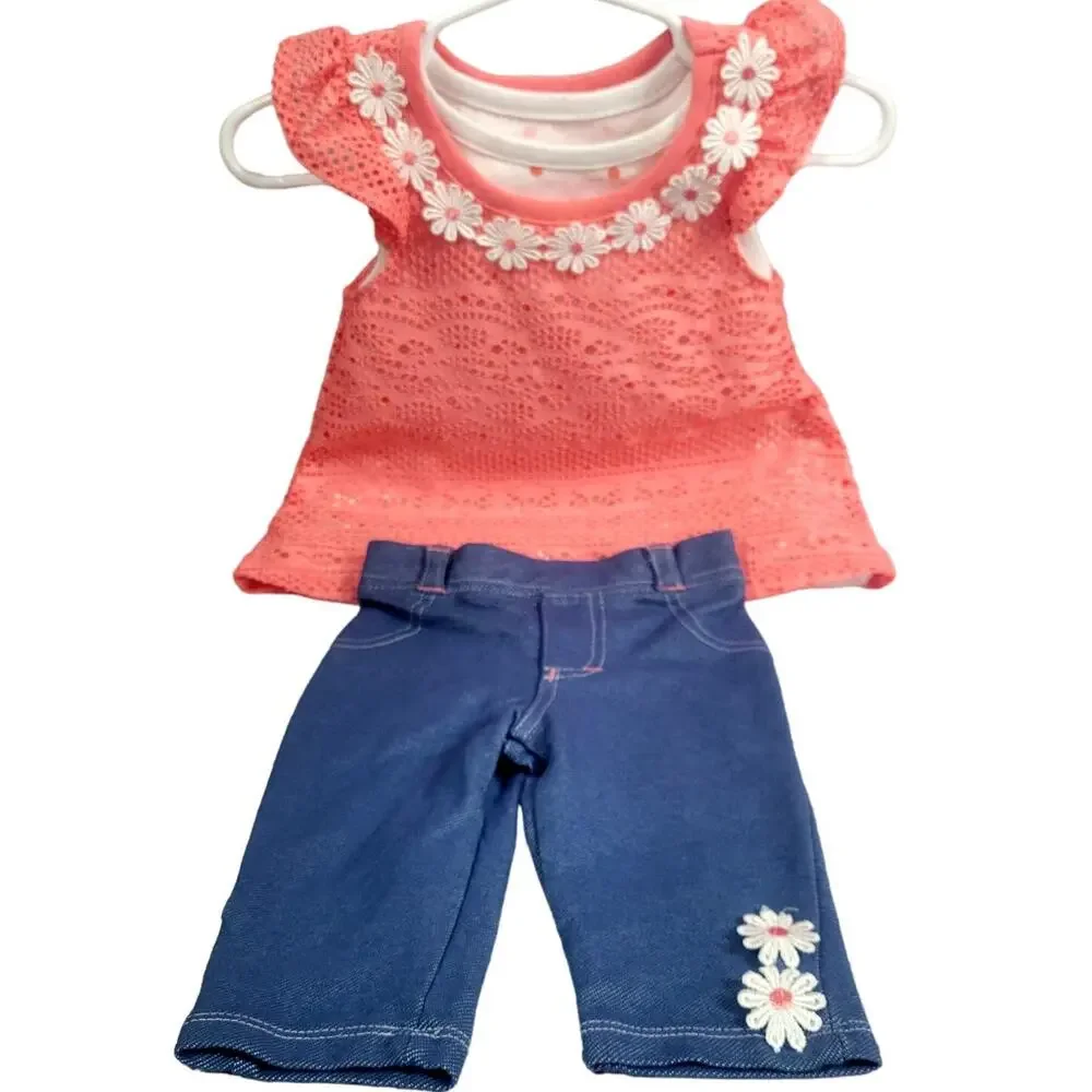 Nannette Baby Girl's 2 Piece Crochet Capri Set Size‎ 12mo NWOT