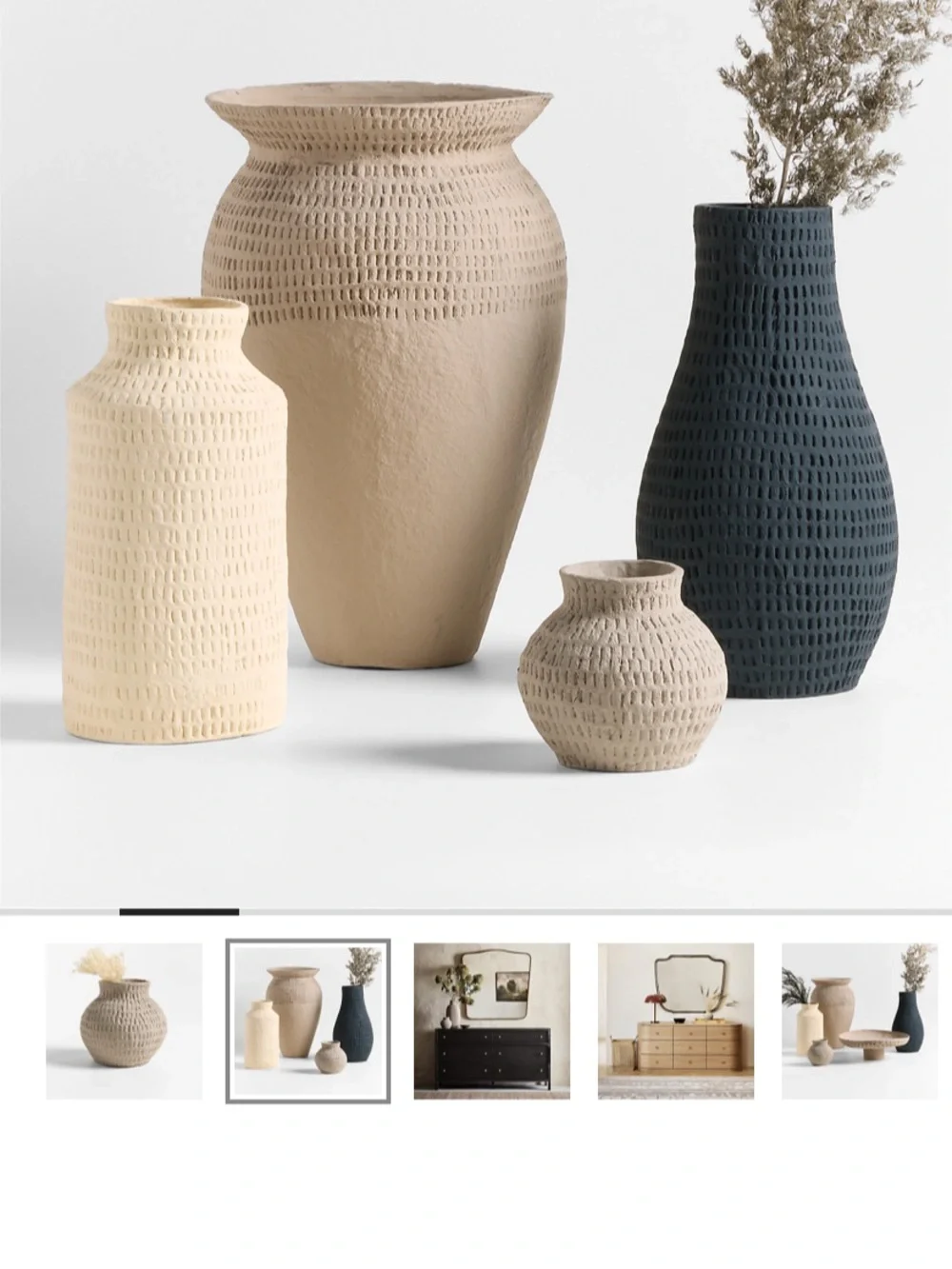 Crate&Barrel three ceramic