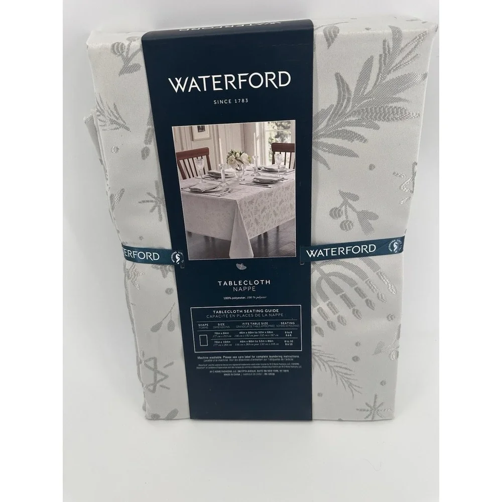 Waterford Hanukkah Tablecloth Oblong Nappe 70 x 104