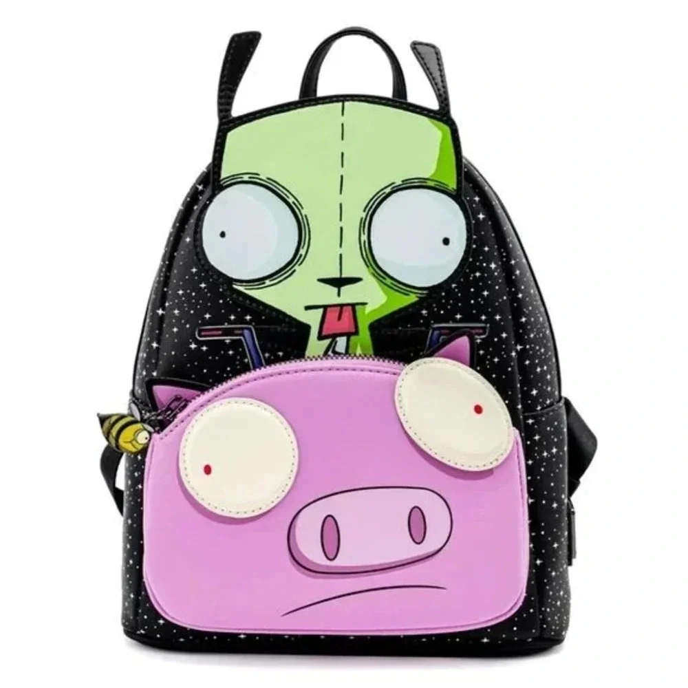 Loungefly‎ Nickelodeon Invader Zim Gir and Pig Mini Backpack
