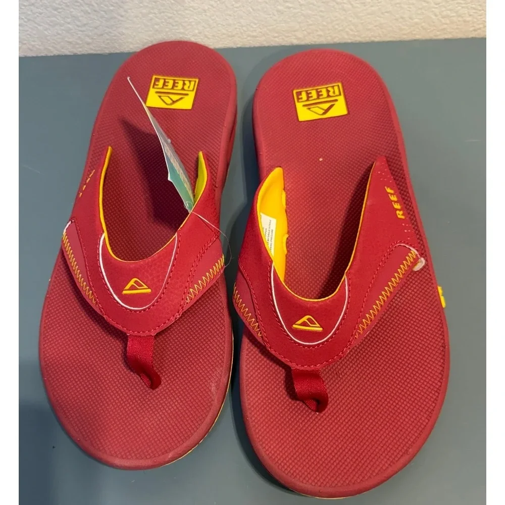 Reef Fanning Pregame Mens Flip Flops Bottle Opener Sandals Size 12 NEW