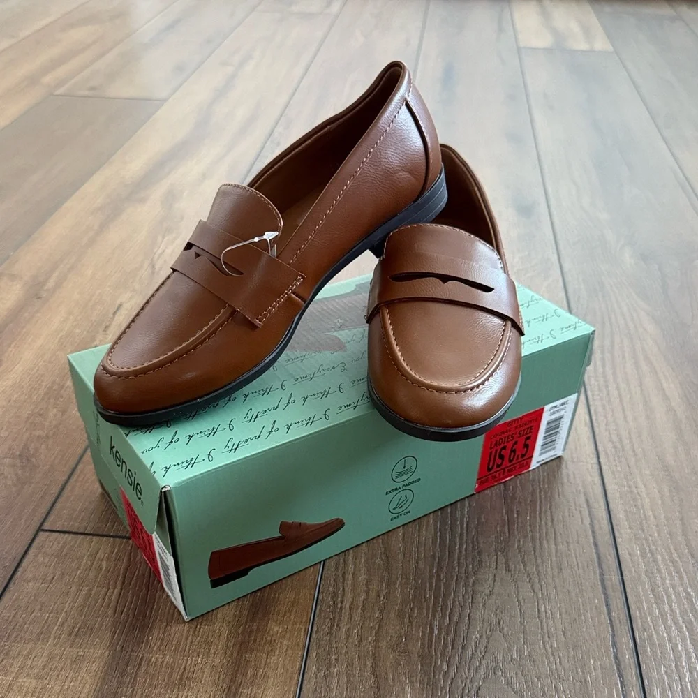 Kensie Gitty Classic Cognac (Brown) Women’s Slip-On Loafers