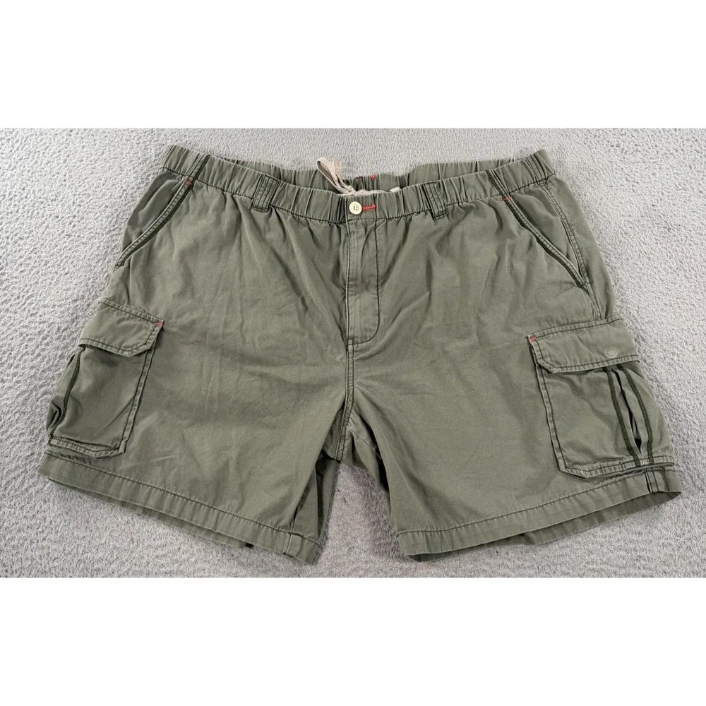 Tommy Bahama Relax Shorts Men's 2XB Sage Green Drawstring Waist Cargo Pockets
