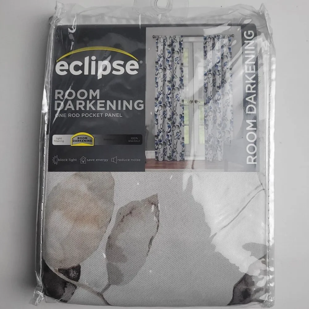 Eclipse Thermaweave Darkening Window SINGLE Curtain Panel 'Birch' 37x84in #CT8