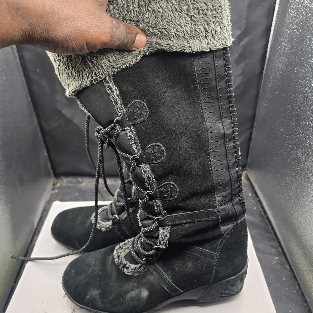 Khombu Black and Gray Winter‎ Boots