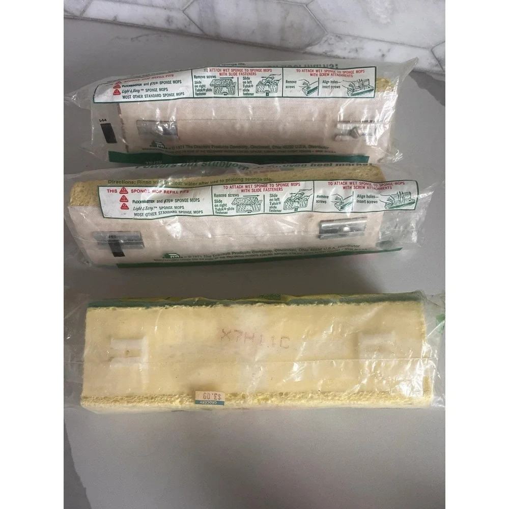 O Cedar Floormaster Power Strip Sponge Mop Refill No 205 New Sealed 9