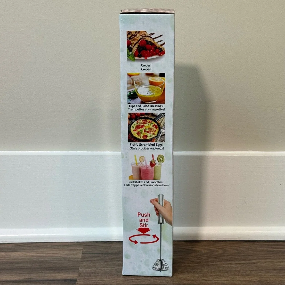 NIB The Original‎ Mr. Whipster Kitchen Whisk Hand Blender Mixer