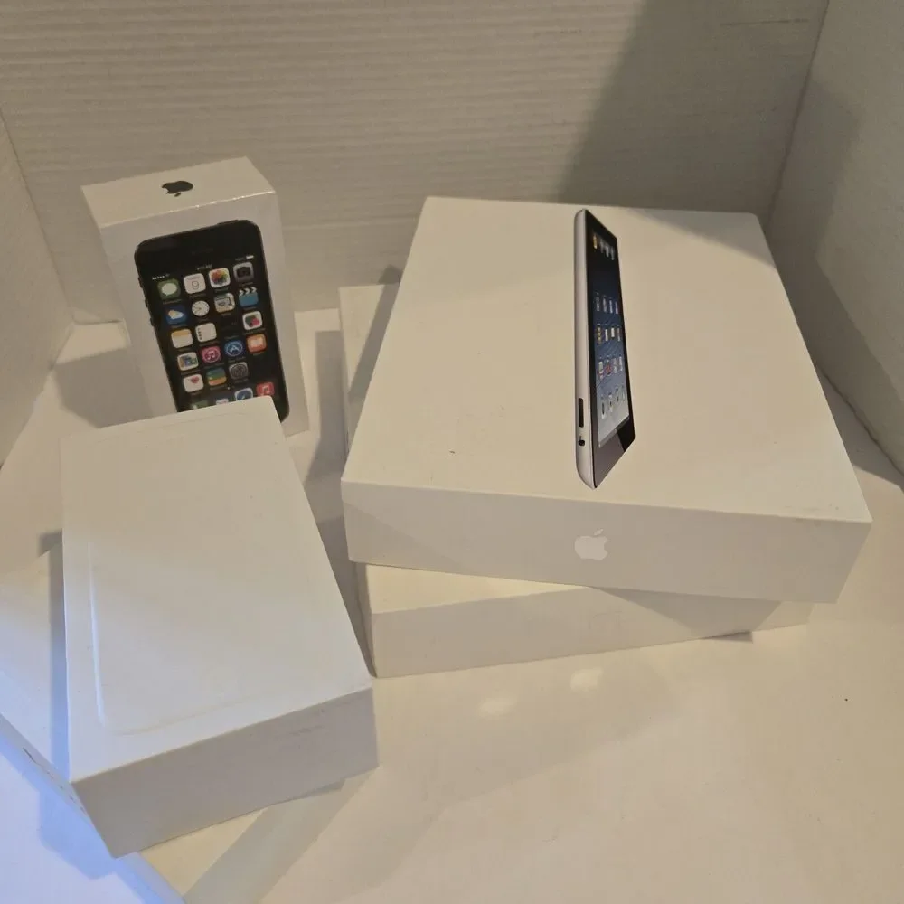 5 Apple IPhone & Ipad‎ EMPTY BOXES! 16gb 32gn Space Gray 5s & 6 Read