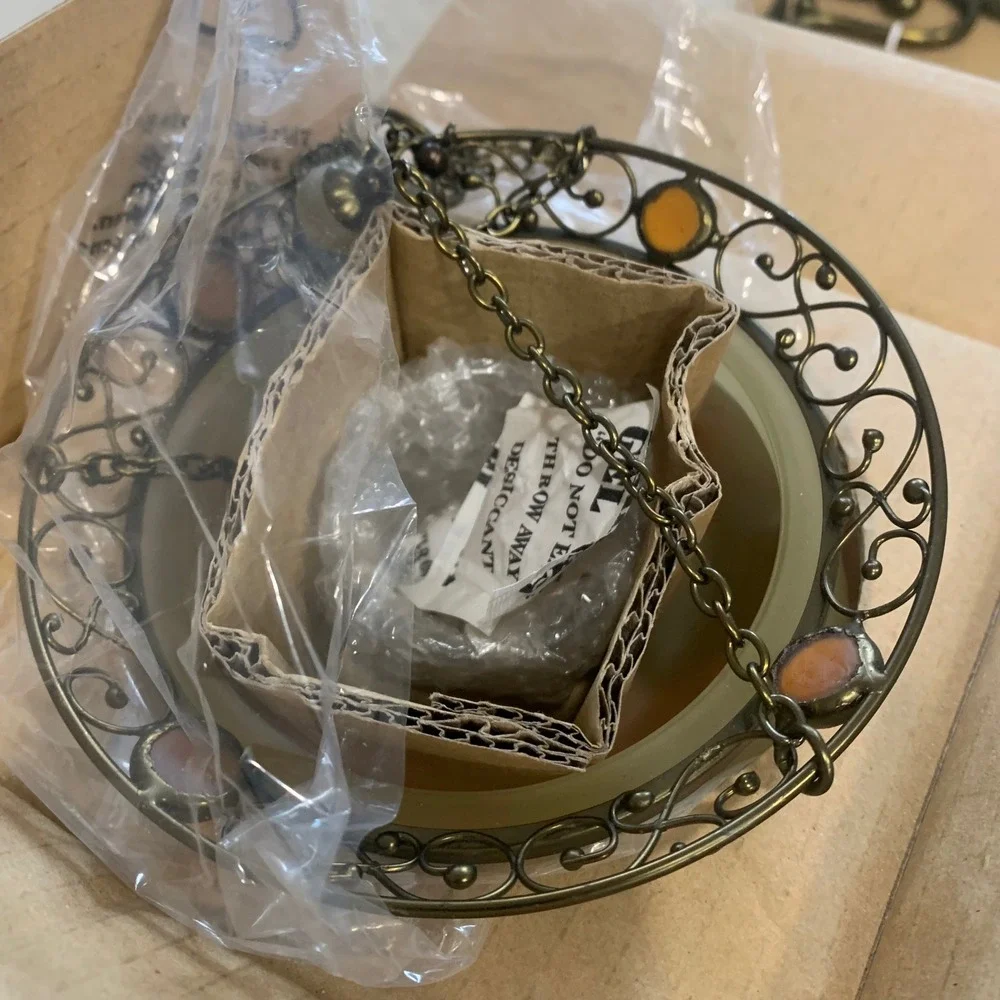 New PartyLite Retro Hanging Candle Lantern Lamp with‎ Chain and Wall Sconces