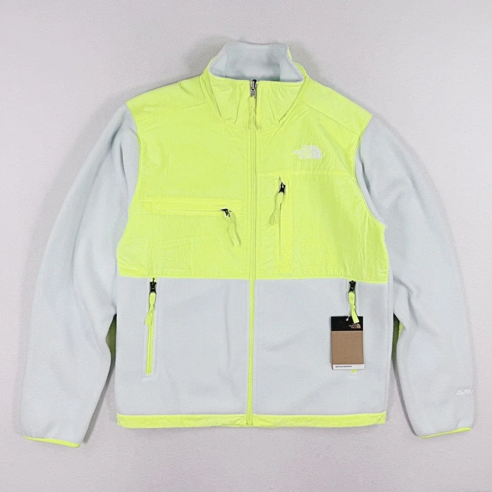 The North Face Denali Mens Size M Blue Yellow Fleece Polartec NF0A7UR2TK1  NEW