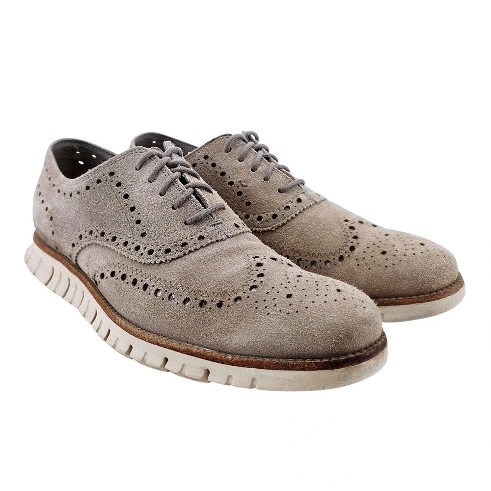 Cole Haan ● ZERØGRAND‎ Tan Suede Oxford - Size 11