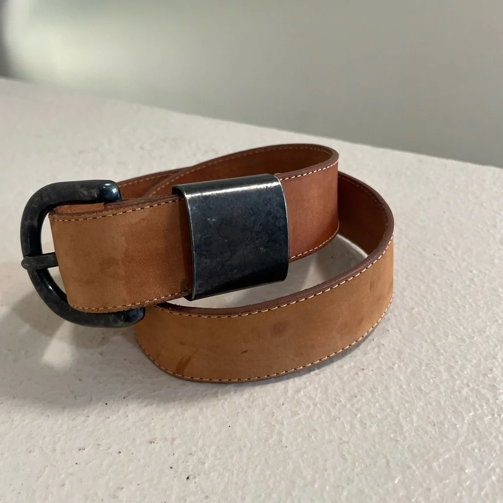 Brown‎ genuine leather belt