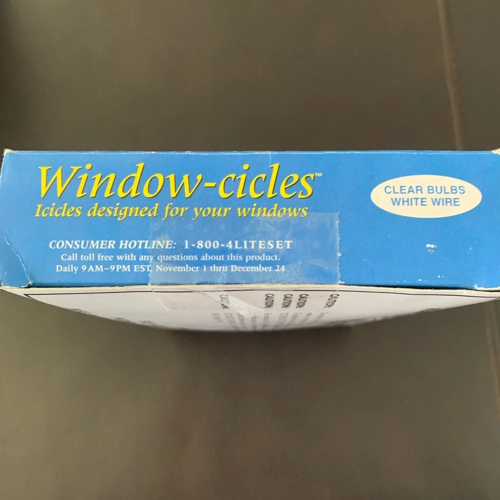 Santa Trim Window - Cicles 50 Clear String Lights Indoor Hanging Icicles 32