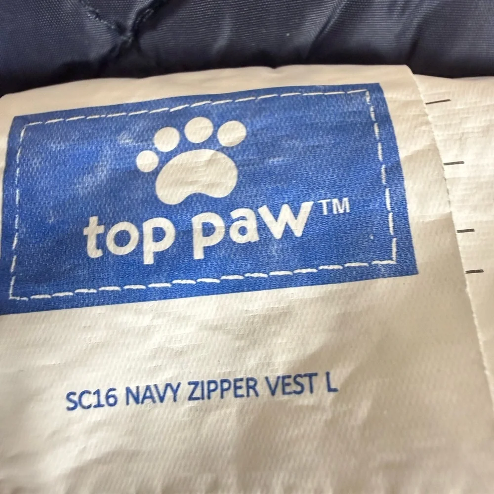 Top Paw quilted navy