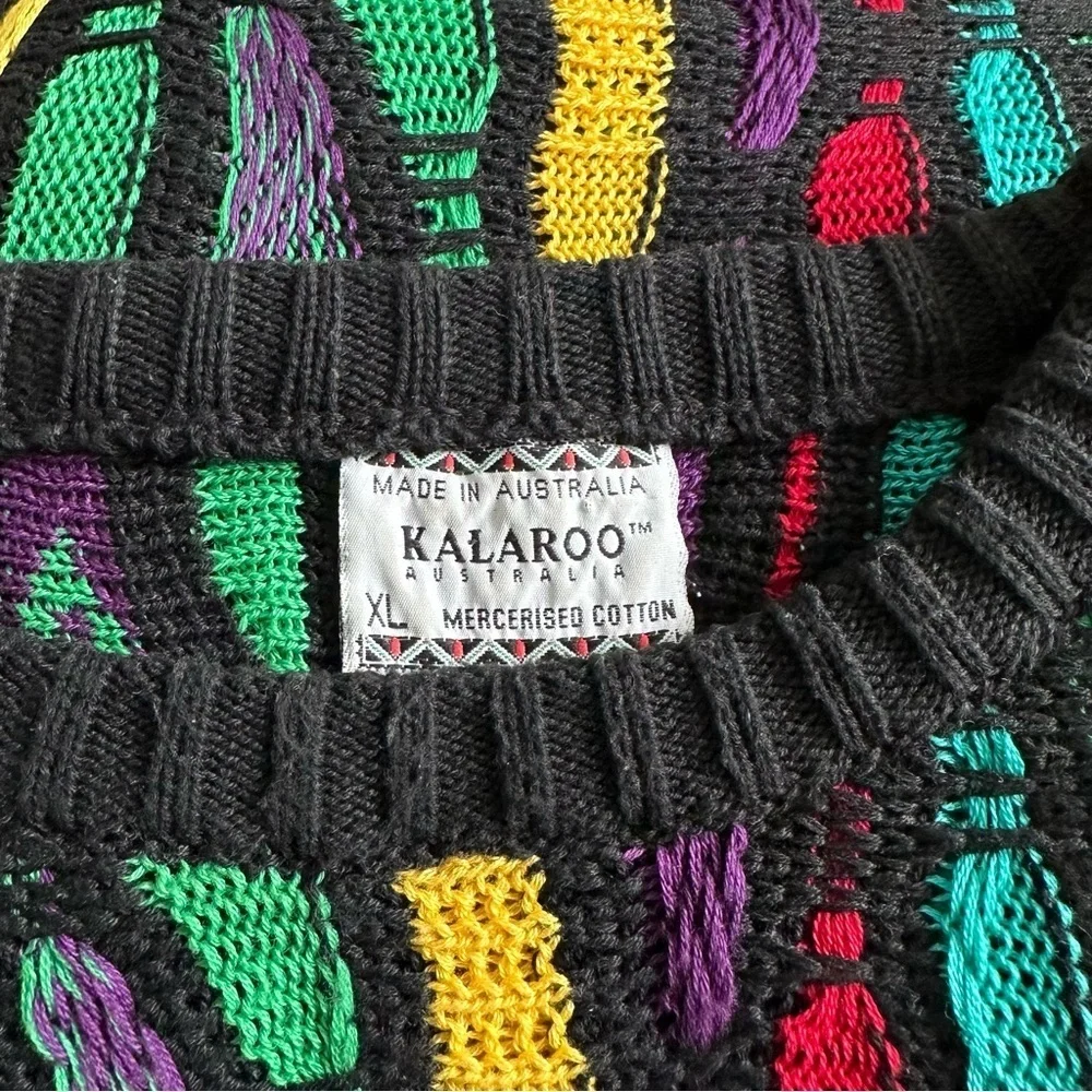KALAROO AUSTRALIA COOGI Style Crewneck Sweater SZ XLarge Hip Hop Vtg 80’s 90’s