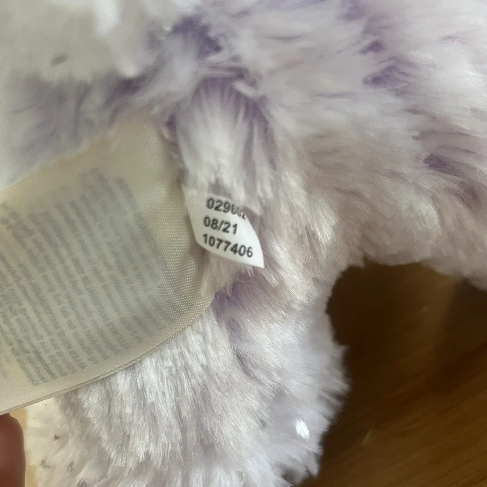 Build a Bear Sugar Plum Bunny Plush Purple Plush With Floppy Ears Easter Merry