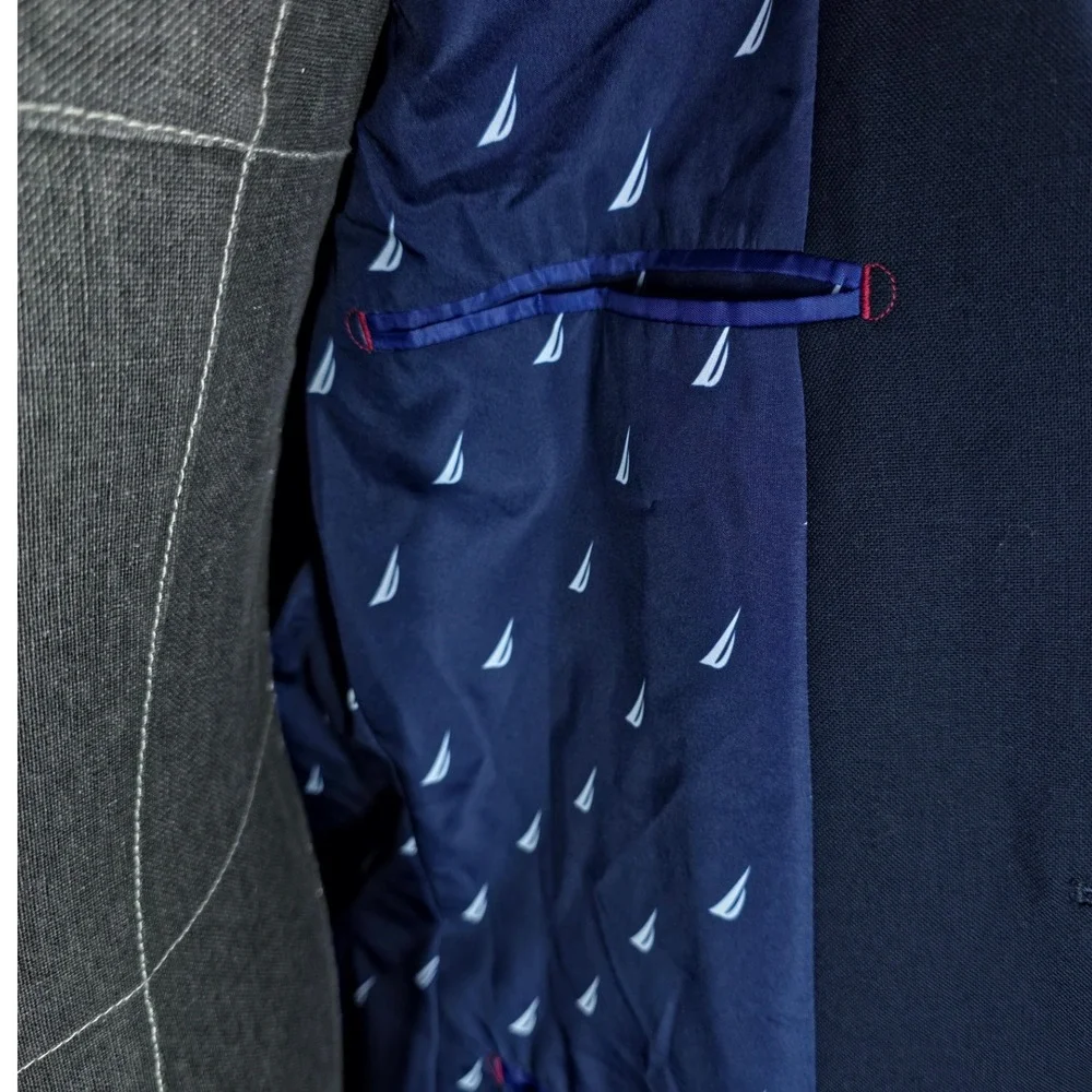 Nautica Sport Coat Mens 40L Navy Branford‎ Suit Quiet Luxury Business Casual NWT