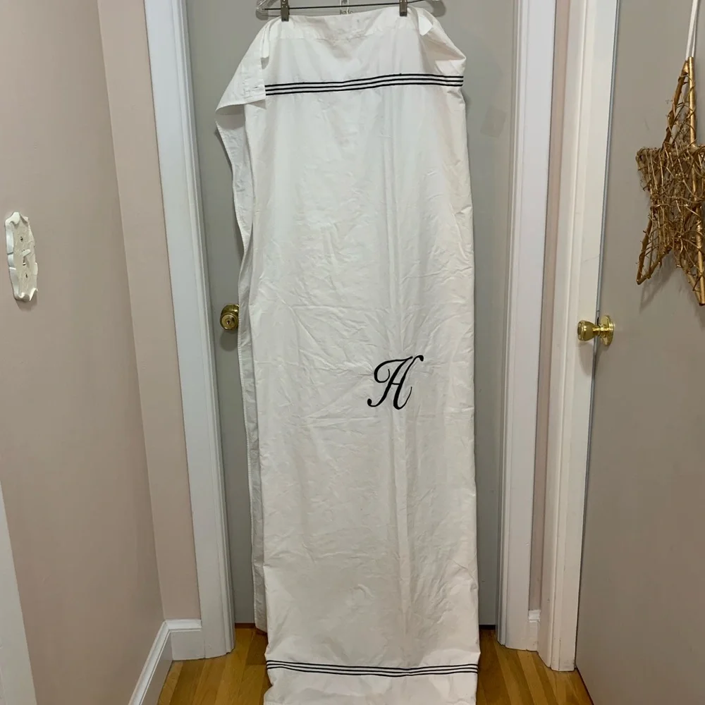 Ballard Design Monogram shower curtain