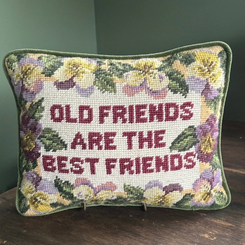 Unbranded needlepoint pillow