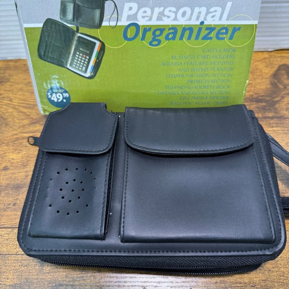 VTG 90s IP Personal Organizer Planner  Business Card Holder‎ Address Book Wallet