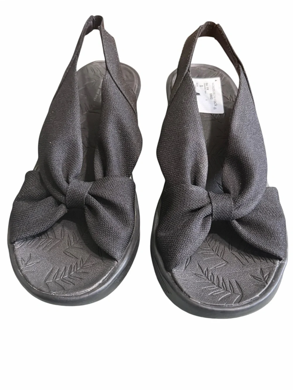 Life Stride Black Knot-Front Slingback Sandals - Women