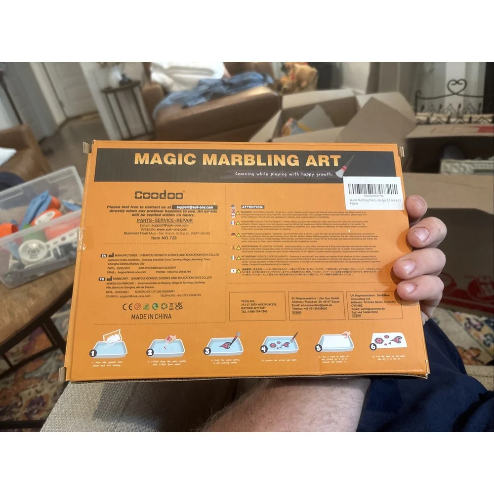 New Magic Marbling Art Kit (Coodoo, 2021) Stem Gift Kids Fun Birthday Present
