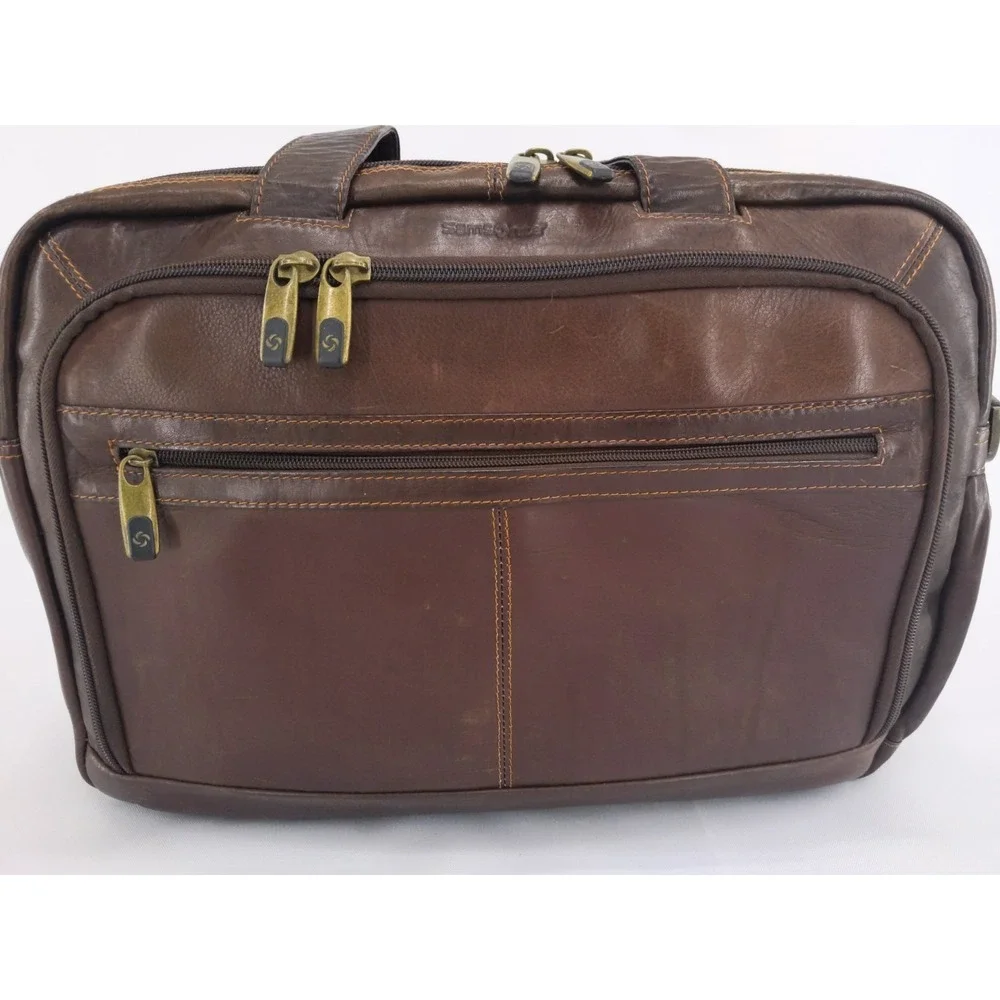 Samsonite brown leather