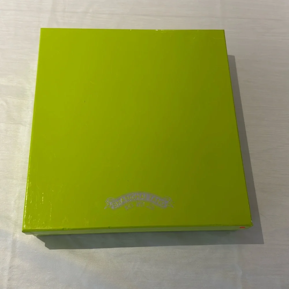Shanghai Tang Lime Green Home Office Accessory Box