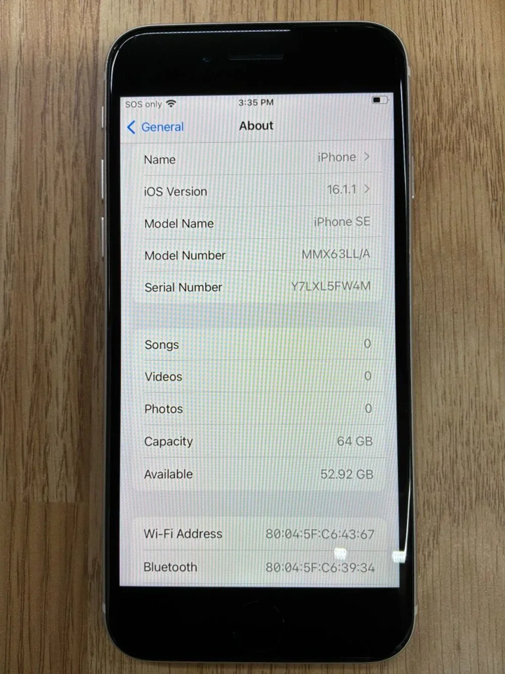 Apple iphone se