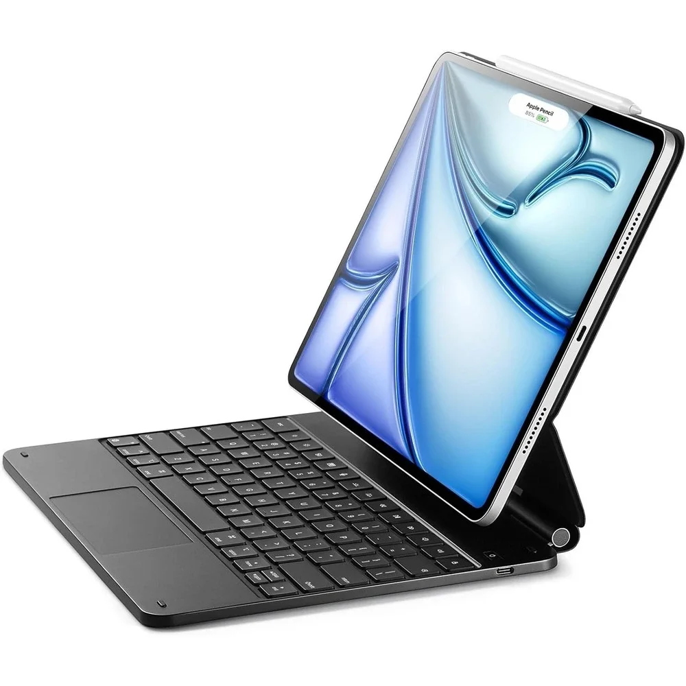 ESR iPad Air 13 & Pro 12.9 Case Keyboard–Trackpad Stand Magic Cover M2 M3 Gen3-6