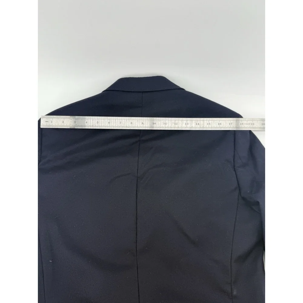 J. Crew Legacy Sportcoat 3 Button Navy Blue Wool Mens US Size 38R