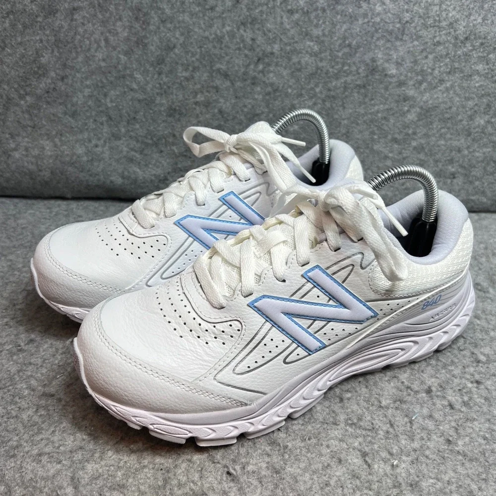 New Balance 840 Walking Shoes Womens White Light Blue Sneakers WW840WP4 Size 9.5