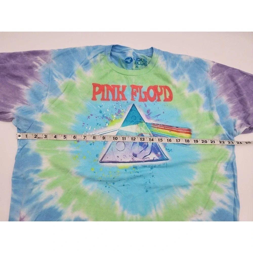 Pink Floyd Dark Side Oil Paint Tie-Dye T-Shirt 2017 Size XL