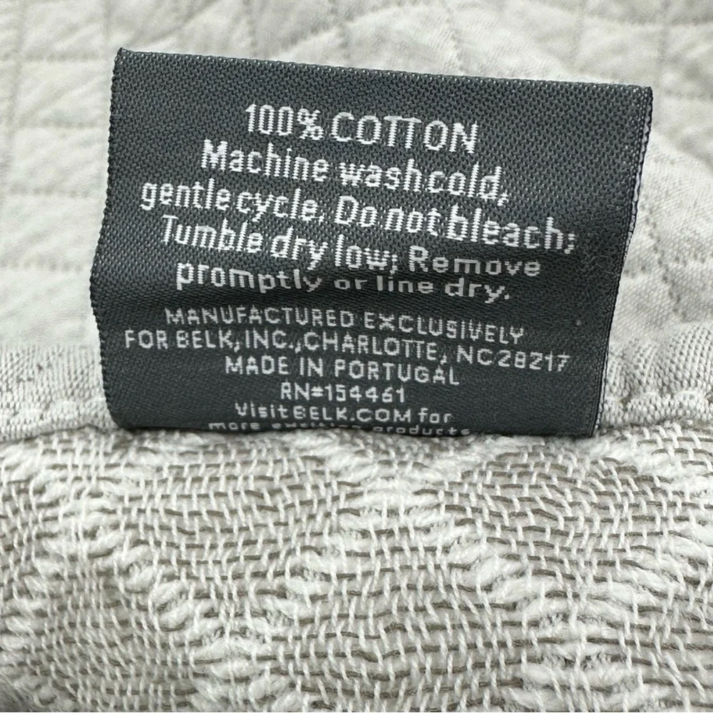 Belk Modern Southern Home Diamanté Diamond King Sham Set of 2 Shams Gray