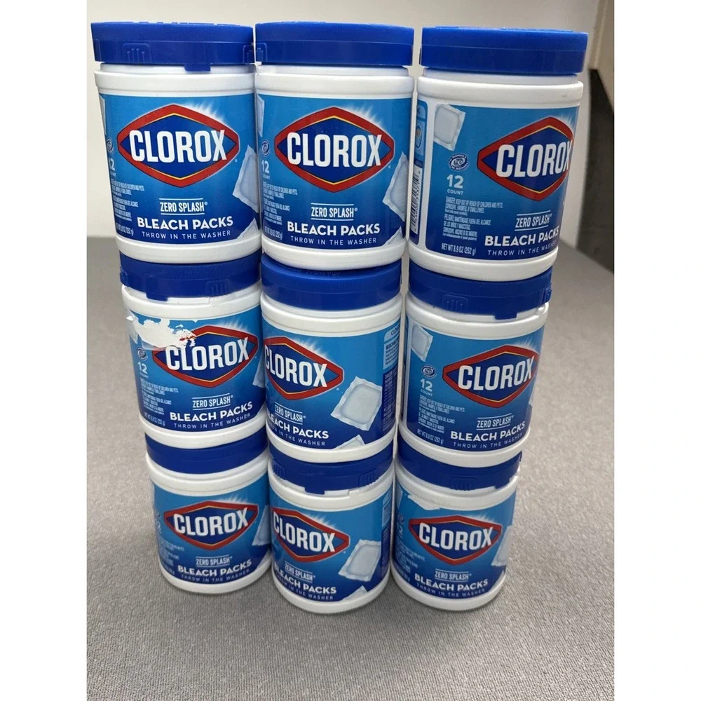 9 Control Bleach Packs Regular Laundry Packs, 12 Count
