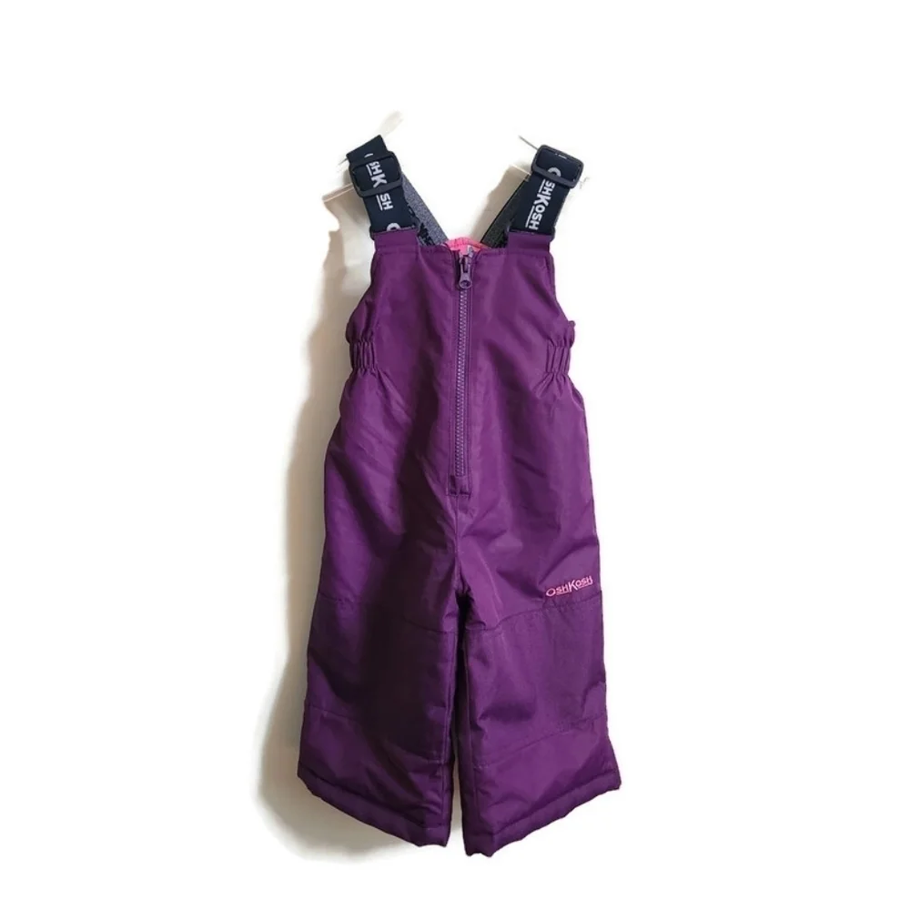 OSHKOSH B'GOSH | Snow pants overalls purple 12M
