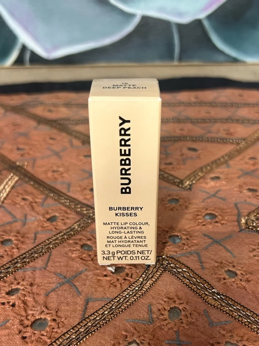 Burberry Kisses Matte Lipstick in Deep Peach