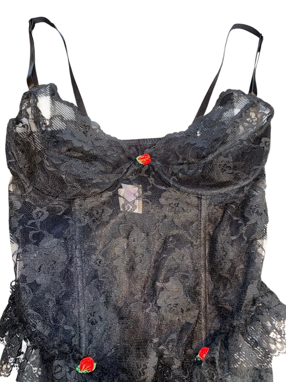 N/A floral mesh