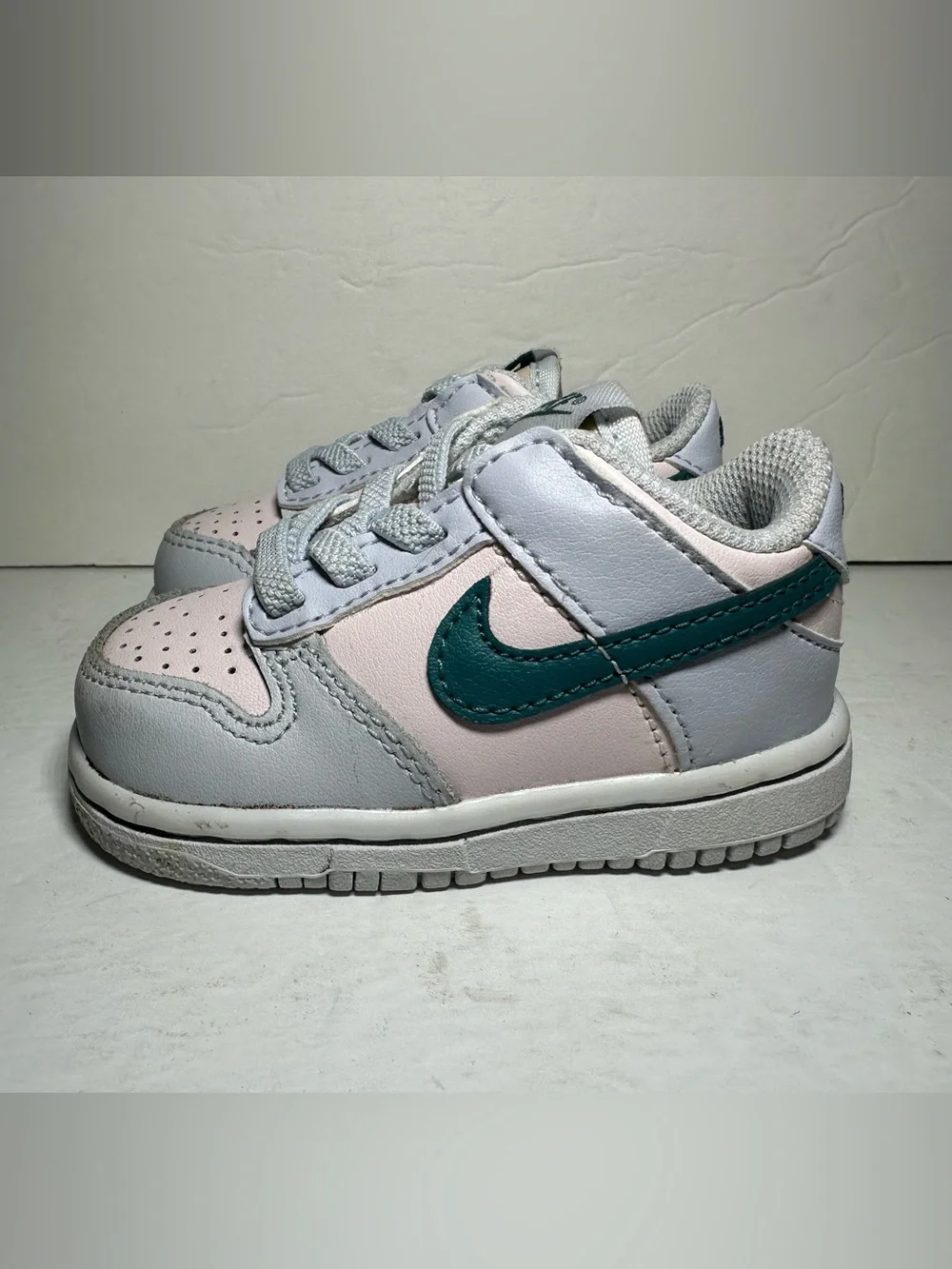Nike Toddler Infant Dunk Low SE Easter Mint Blue Pastel Slip On Sneaker 4C