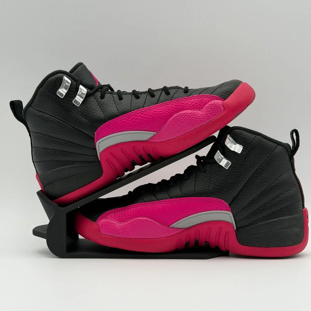 Jordan 12 Retro GS Black Deadly Hyper Pink 510815-026 4.5Y 6W