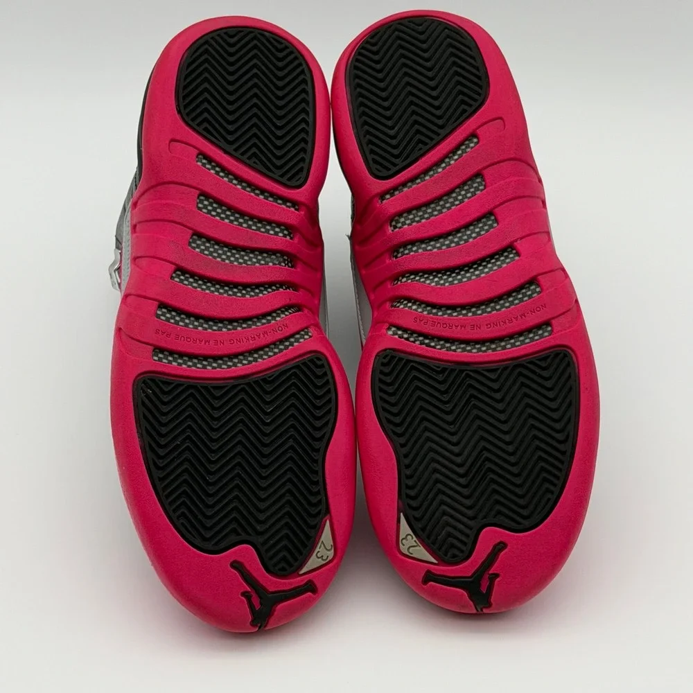 Jordan 12 Retro GS Black Deadly Hyper Pink 510815-026 4.5Y 6W