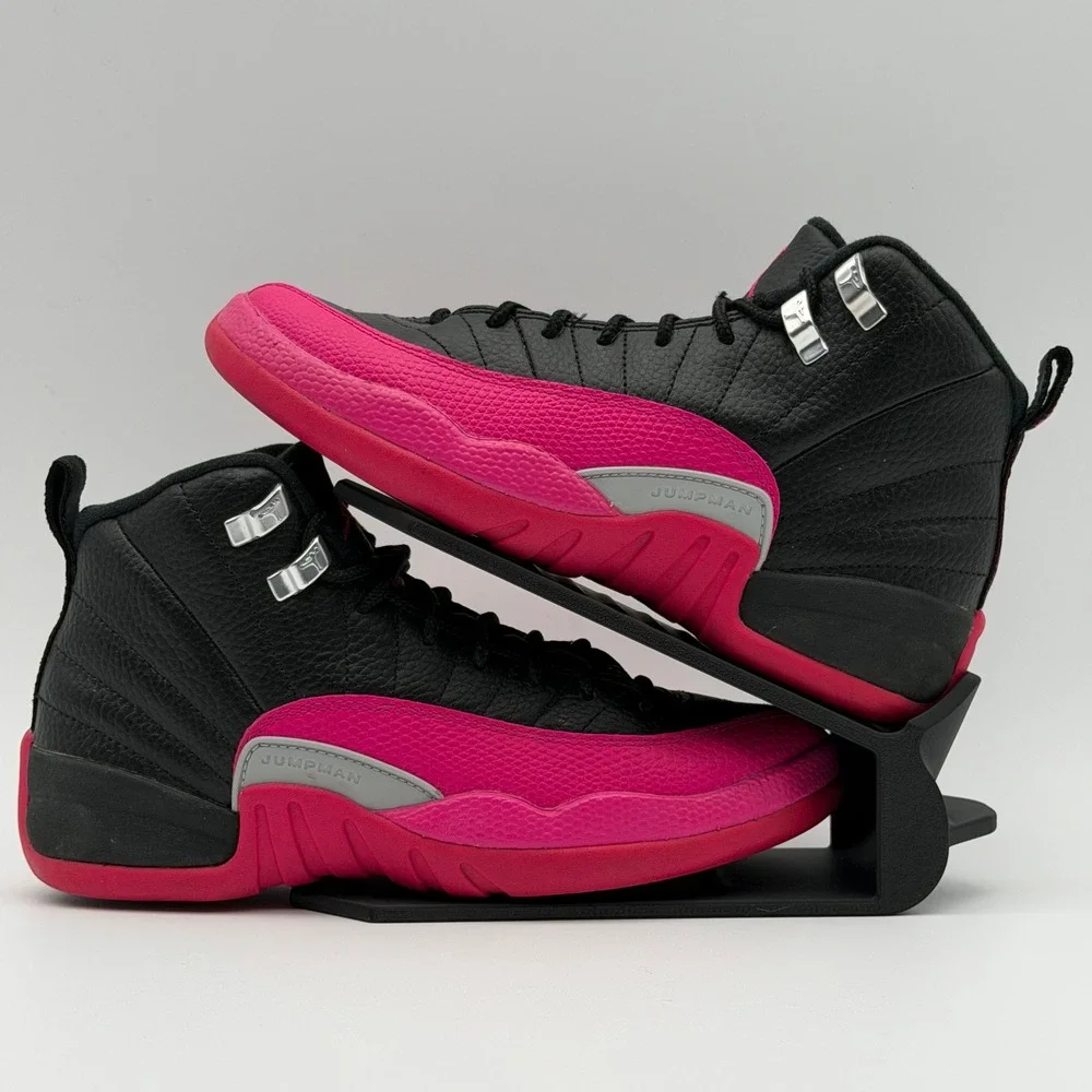Jordan 12 Retro GS Black Deadly Hyper Pink 510815-026 4.5Y 6W