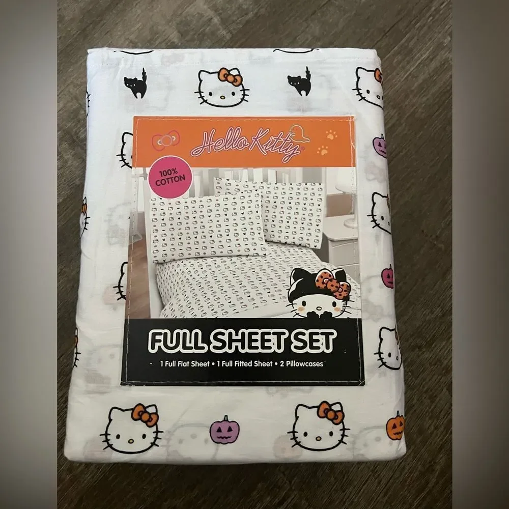 Hello Kitty Halloween Full Size Sheet Set