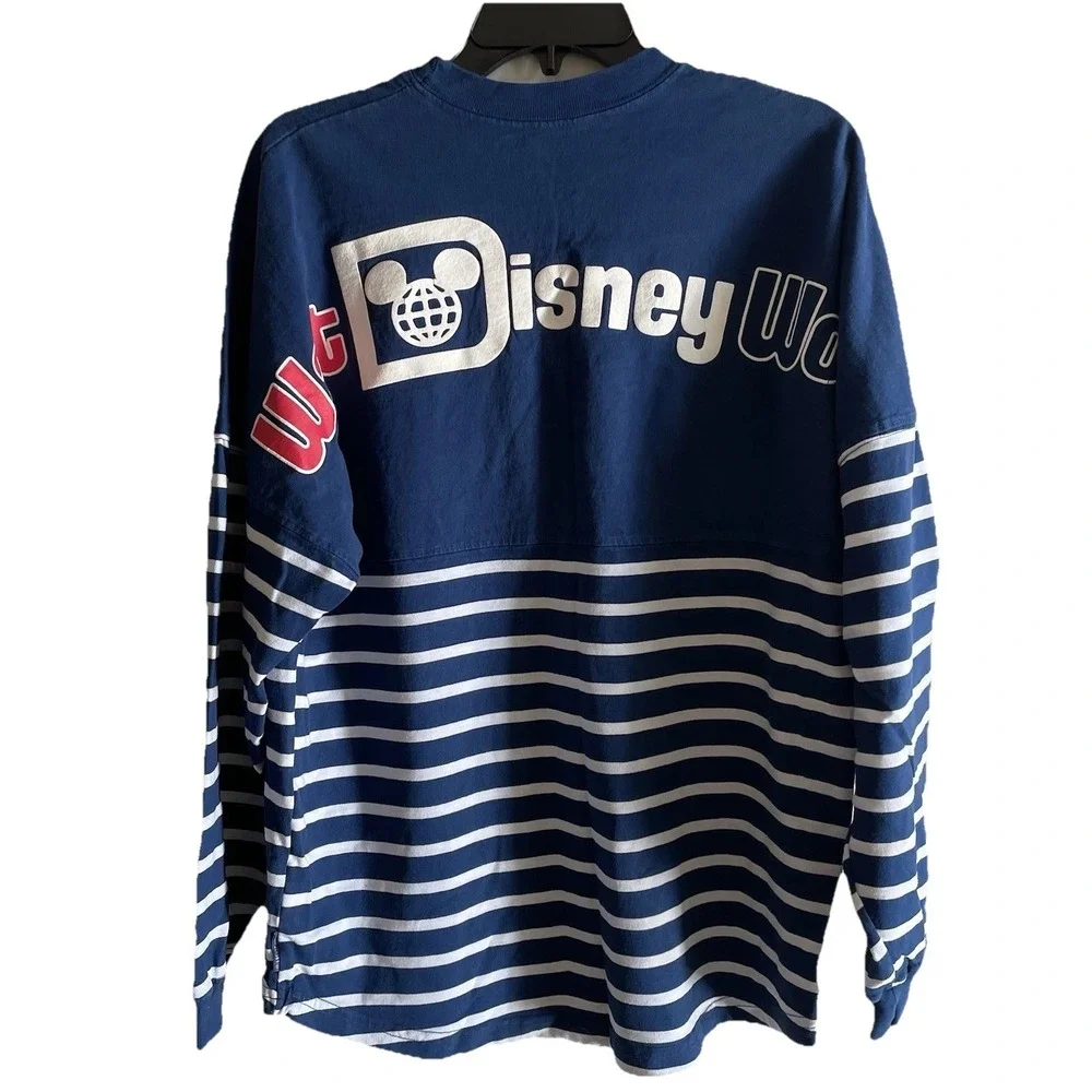 Walt‎ Disney World Cruise Parks Spirit Jersey Shirt Red White Blue Size Medium