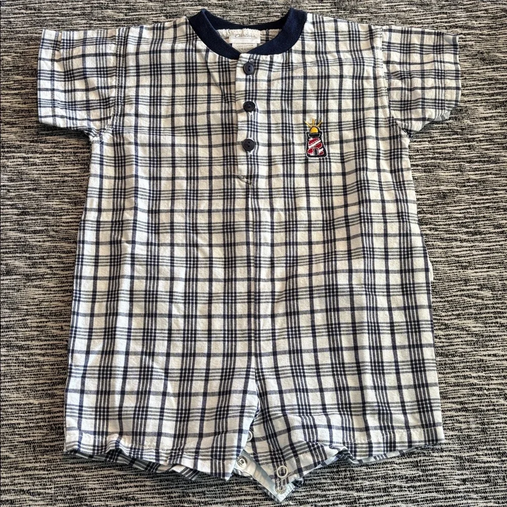 Vintage Carters lighthouse Romper Size 12-18 mom