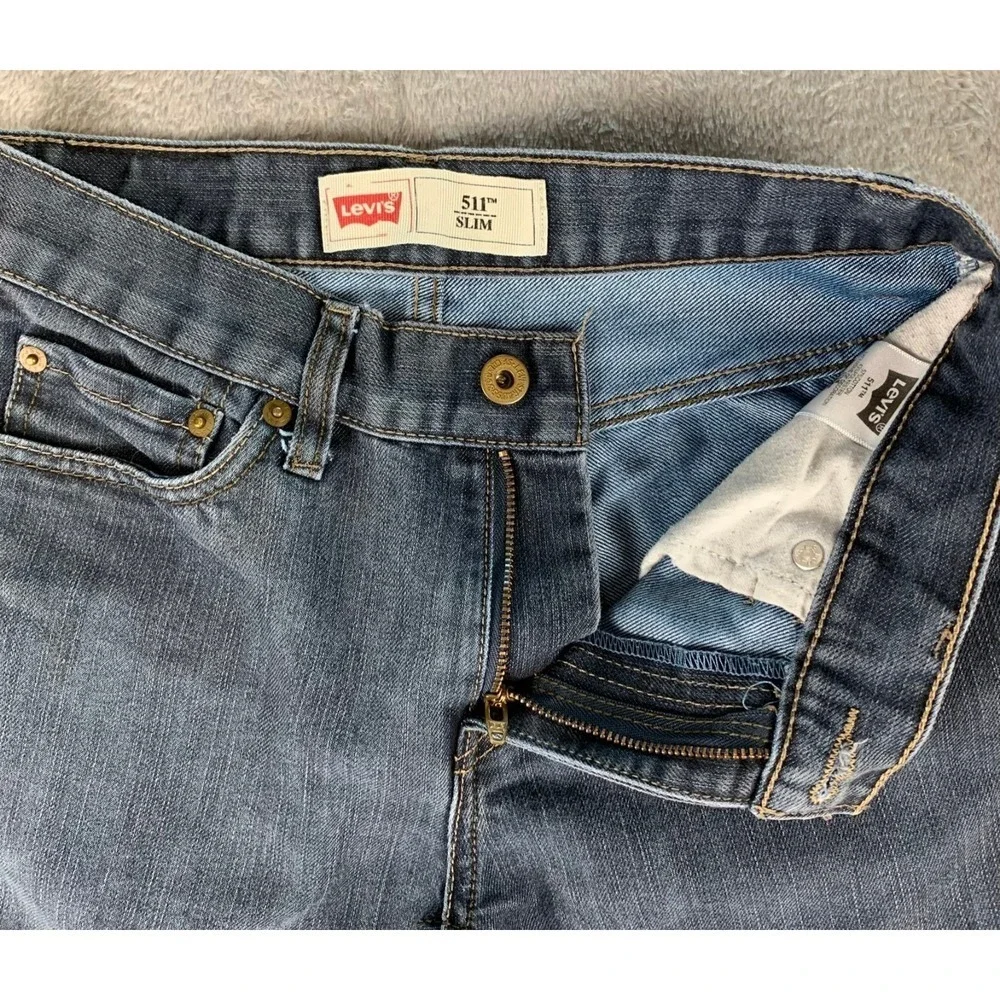 Levi's Jeans Boys 14 Reg Dark Blue Wash 511‎ Slim Fit Denim 5511-542