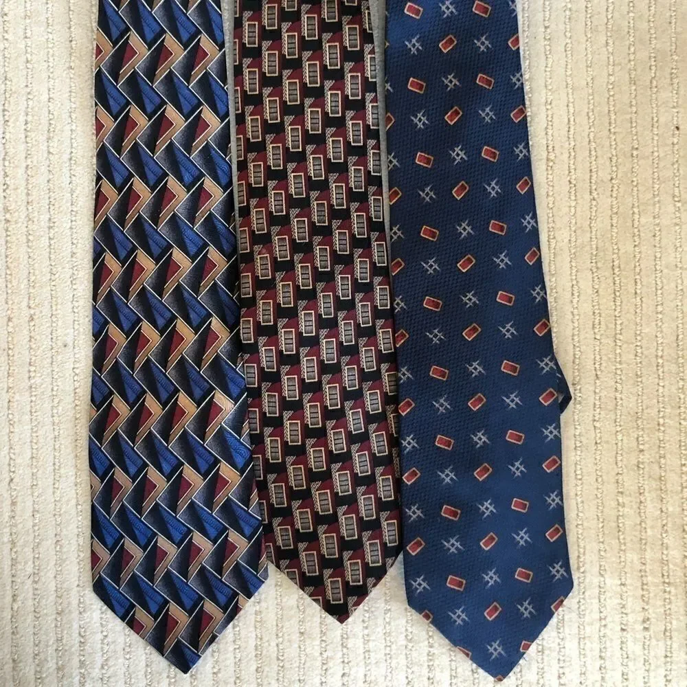 Three Designer Neck Ties