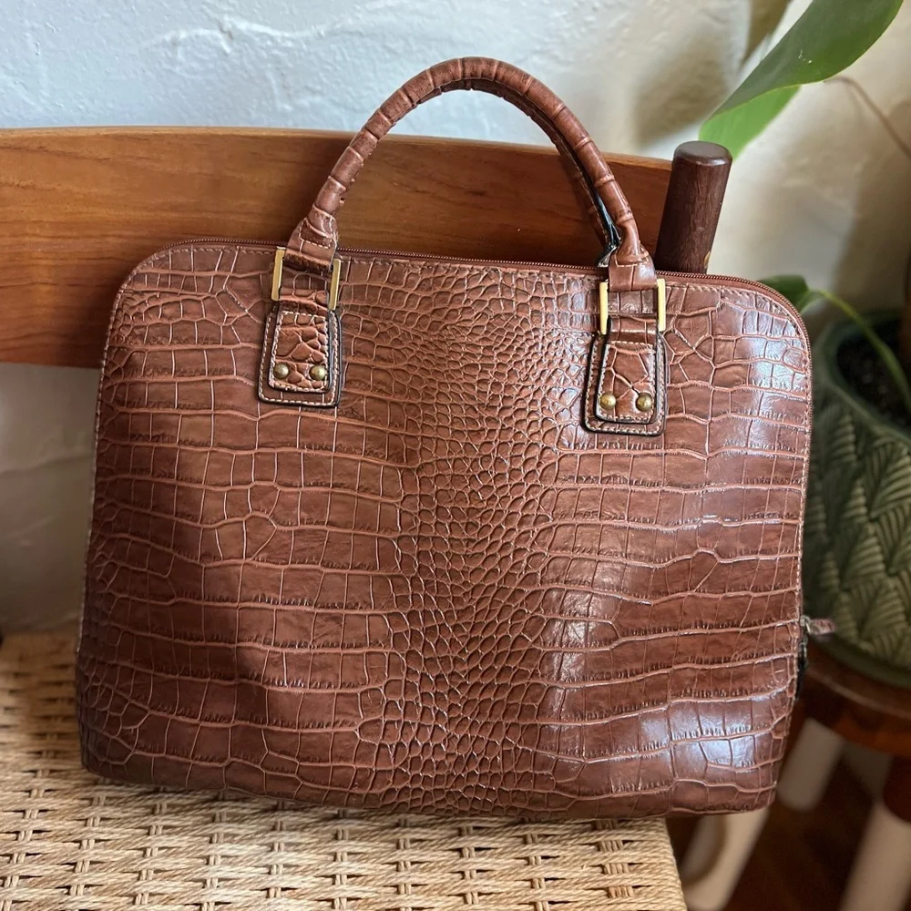 Vintage structured croc