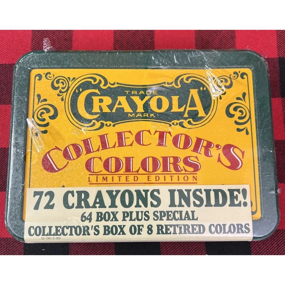 Vintage Crayola Collector's Colors Limited Edition 72ct Crayon Set Box‎ Unopened