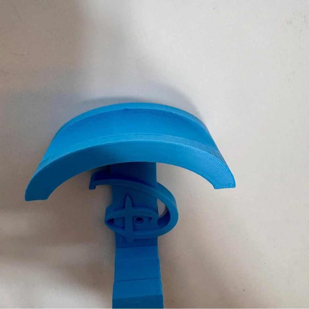 NWT handmade 3D-printed light blue wall-mounted hook for Disney ears